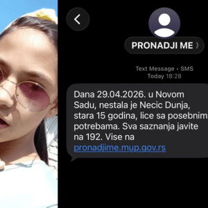 Uzbuna u Srbiji: Nestala djevojčica Dunja Necić, potraga u toku