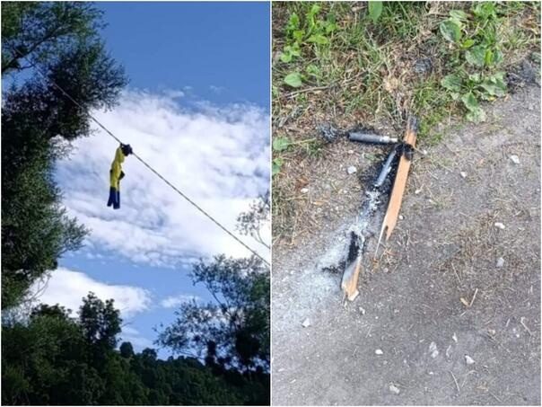 Policija istražuje incident kod Livna: Uništene zastave BiH