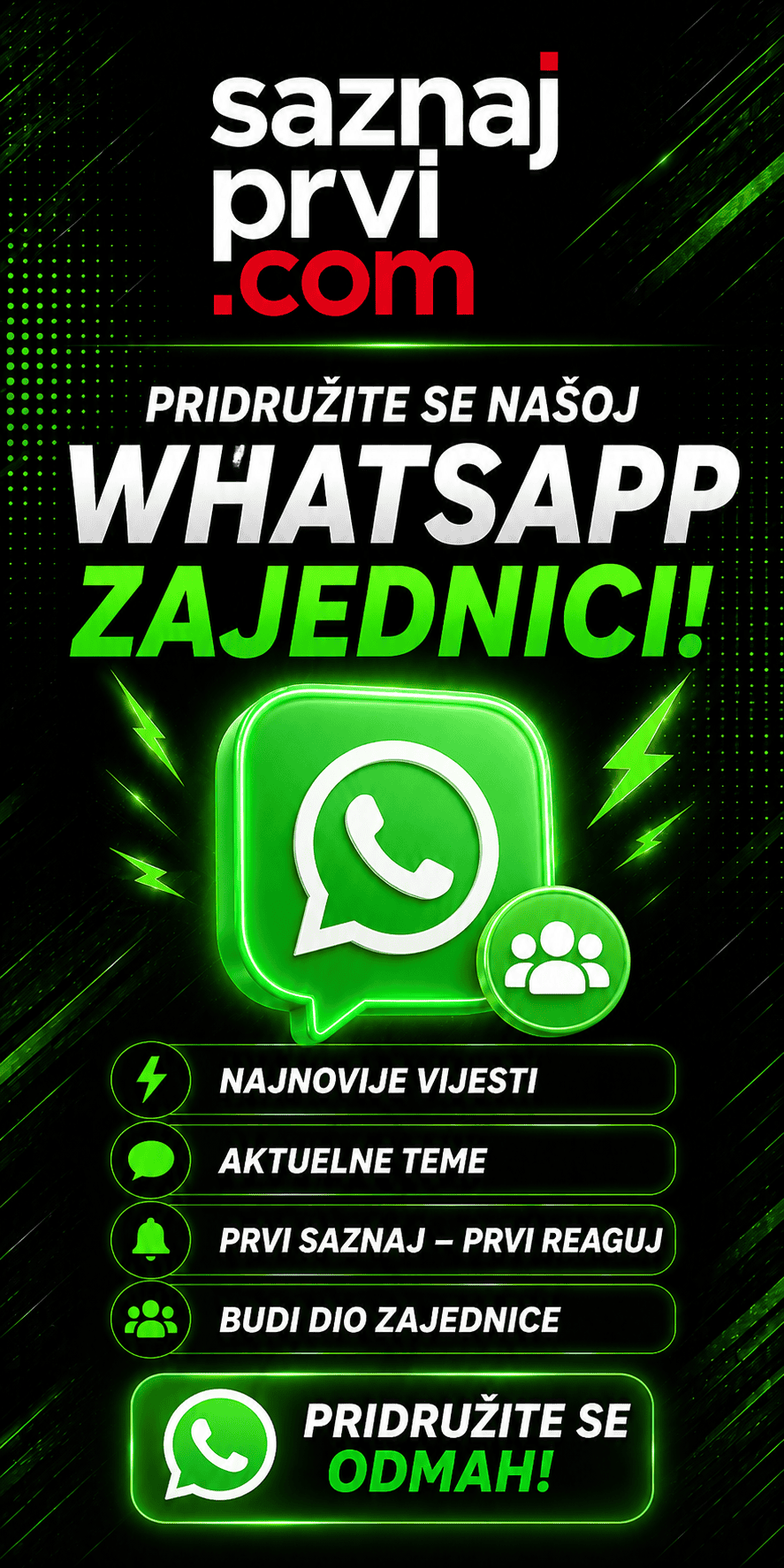 Pridružite se našoj WhatsApp zajednici
