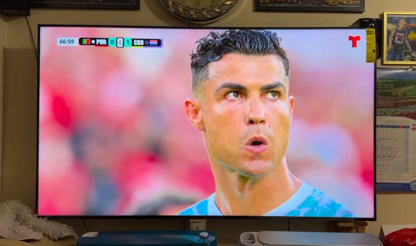 Kamere sve snimile: Ronaldo pred slobodan udarac protiv Hrvatske tri puta izgovorio "Bismillah"